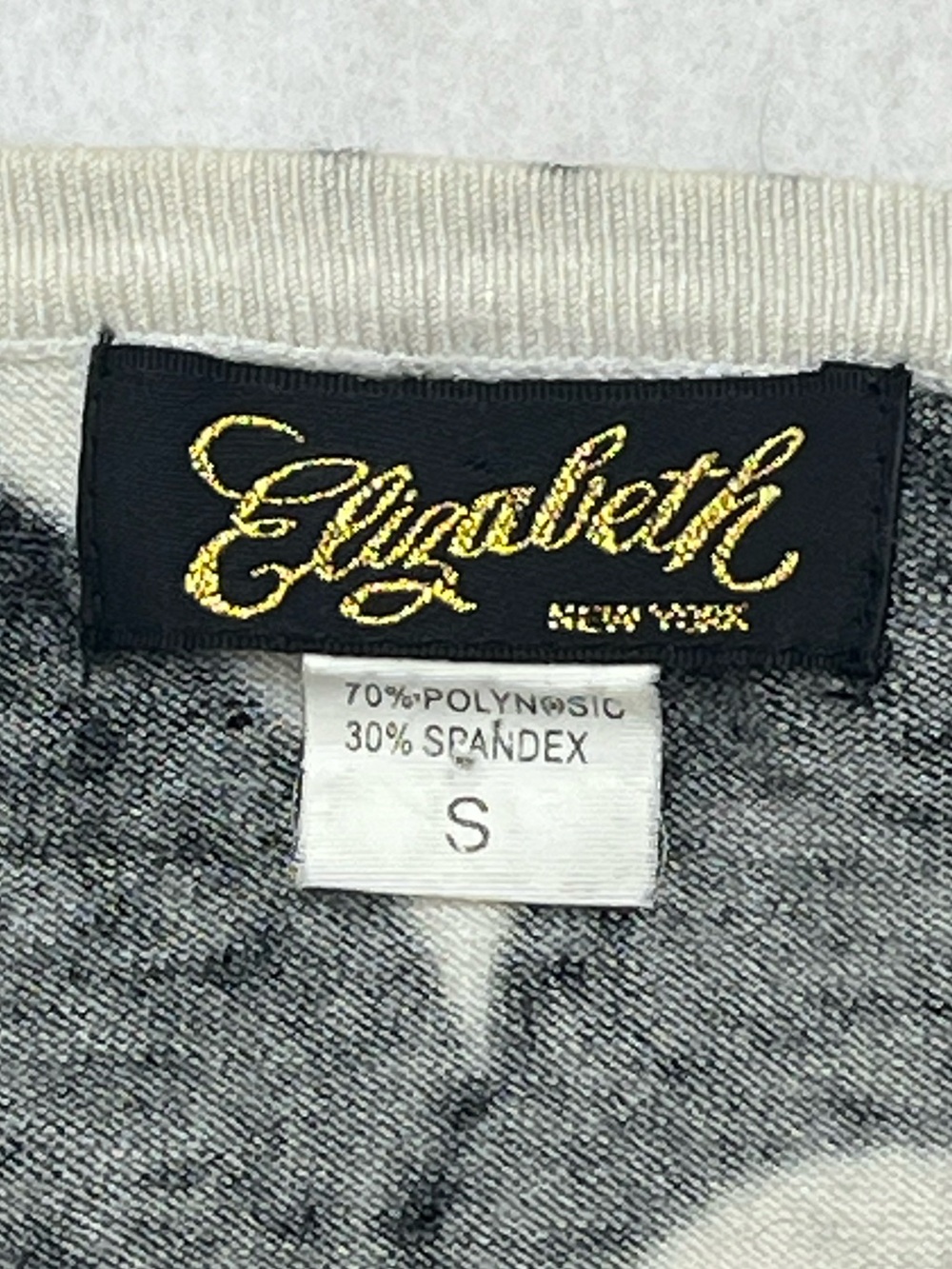 Elizabeth New York Black White Graphic Pop Art Face Print Sleeveless Top Small - Picture 7 of 8
